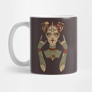 Pixie punk muted autumn cybergoth Mug